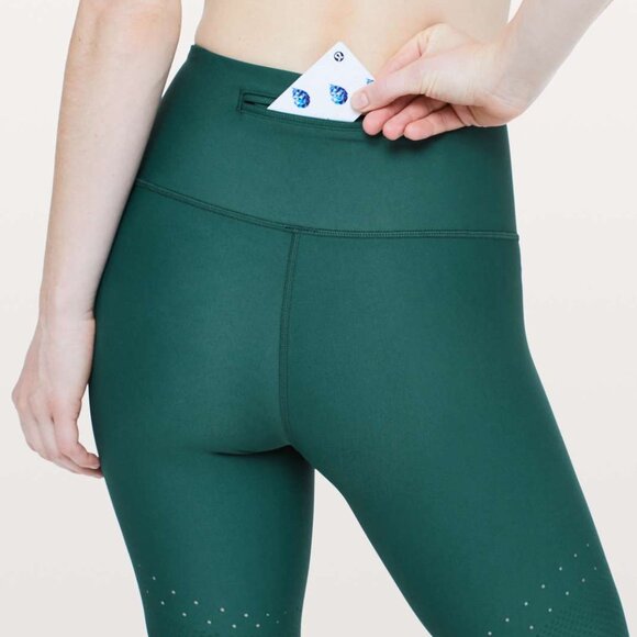Lululemon Zoned In Tight 27" Senseknit in Green Jasper, size 4 - Picture 2 of 12